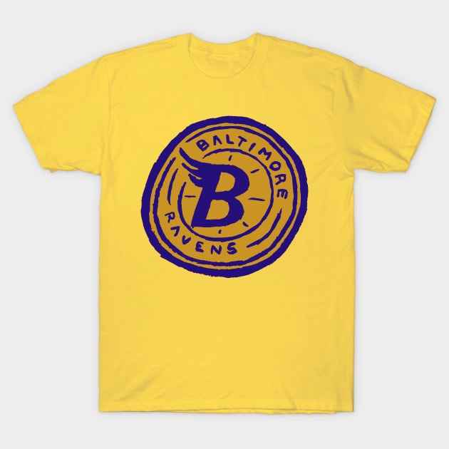 Baltimore Raveeeens 02 T-Shirt by Very Simple Graph